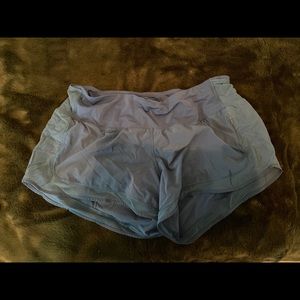 BLUE LULULEMON SHORTS